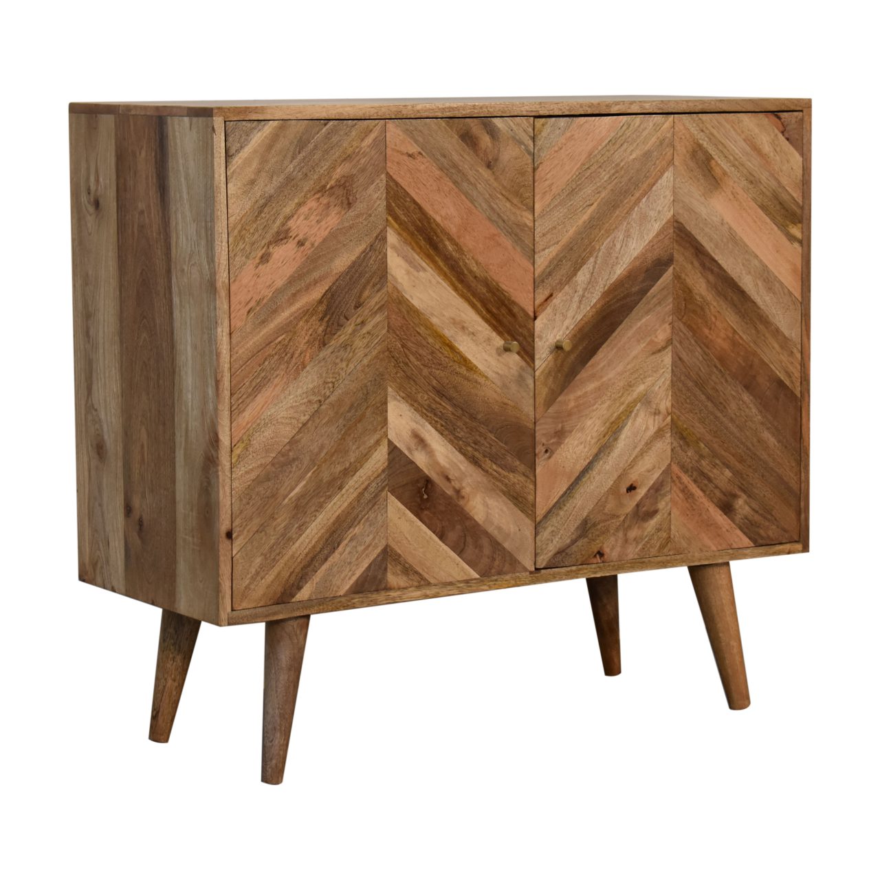 Dozza Carved Mango Wood 2 Door Cabinet