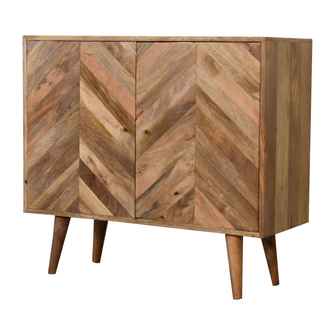 Dozza Carved Mango Wood 2 Door Cabinet