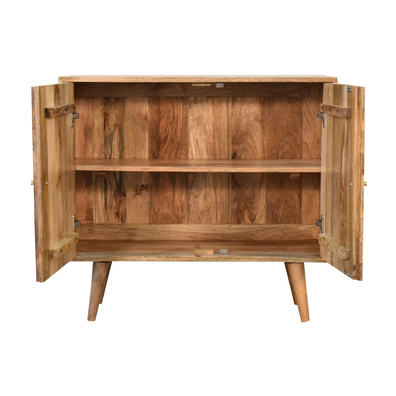 Dozza Carved Mango Wood 2 Door Cabinet