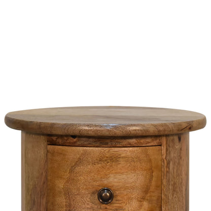 Kantang Mini Mango Wood Drum Chest 3 Drawers