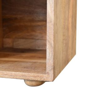 Venzone Small Upholstered Mango Wood Shoe Storage Bench