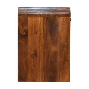 Lanta Mango Wood Scalloped Bedside Table with Drawer