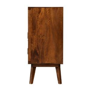 Talloires Antique Style Cabinet Entertainment TV Media Unit 2 Doors Open Shelf
