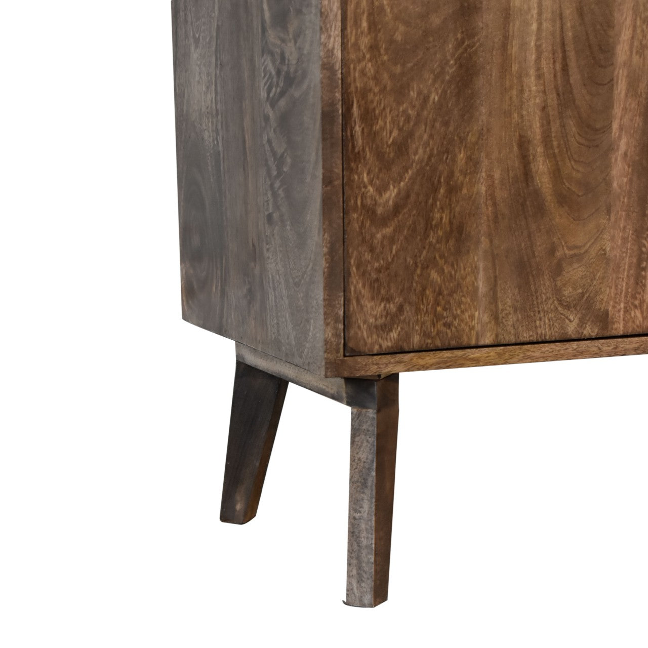 Giverny 2 tone Wooden Platform Storage Cabinet with Doors