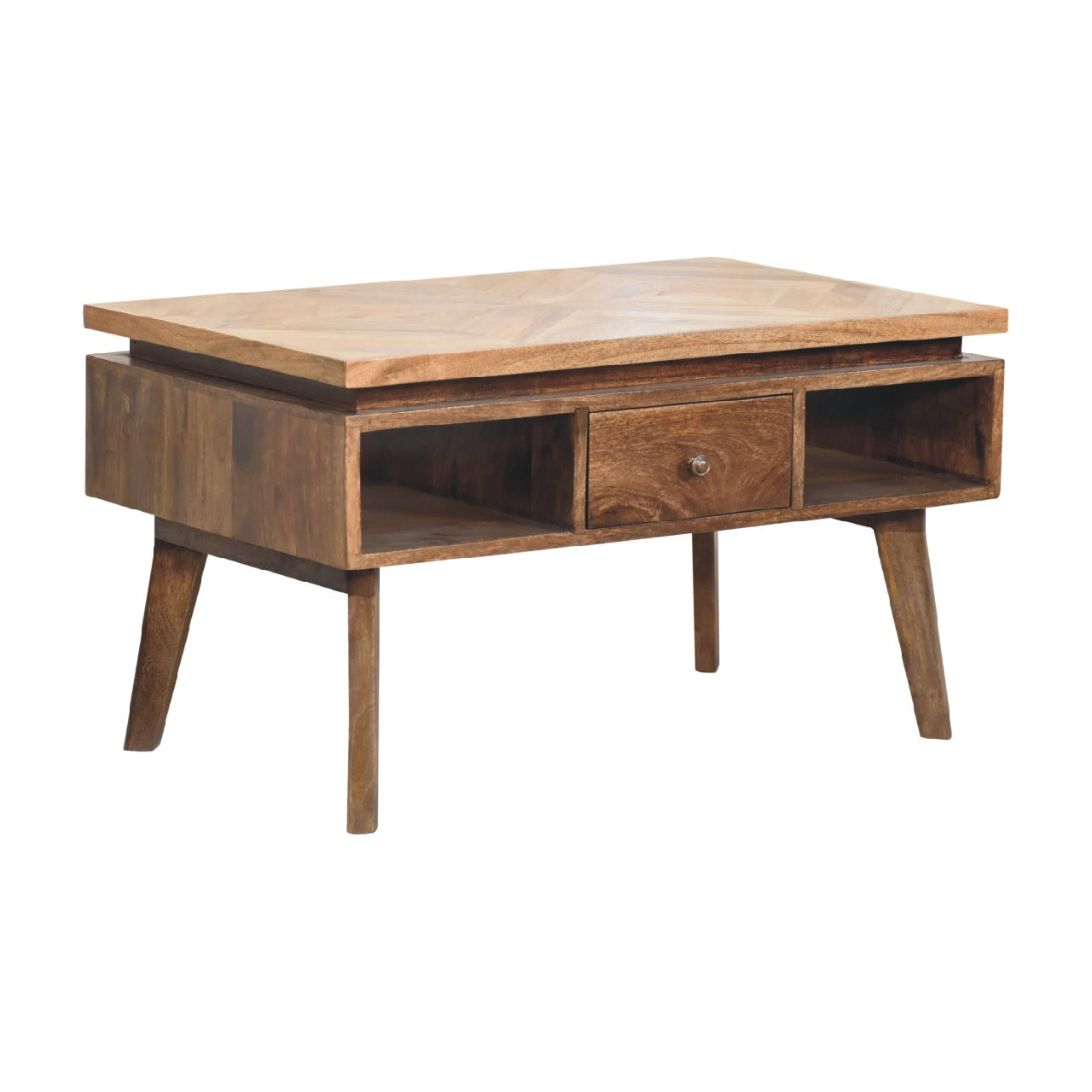 Arezzo Classic Granary Coffee Table 2 Drawers with Brass Detail