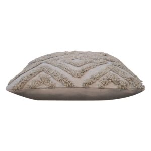 Set of 2 Bologna Grey Mini Diamond Tassle Cushions