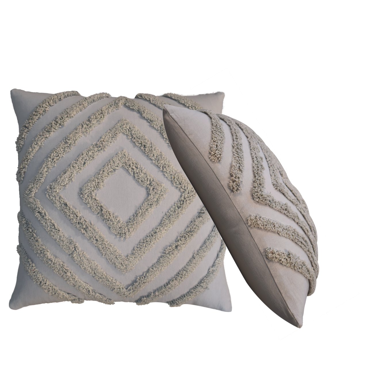 Set of 2 Dolceacqua Soft Grey Cushion Covers