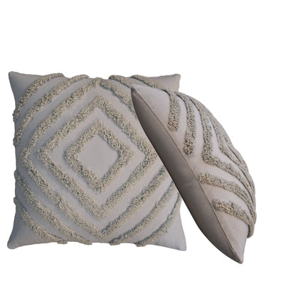 Set of 2 Dolceacqua Soft Grey Cushion Covers