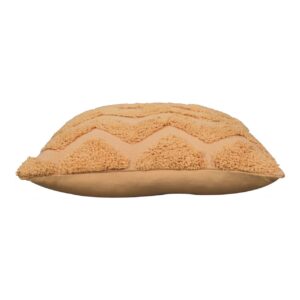 Set of 2 Rimini Soft Mustard Zig-Zag Cushion