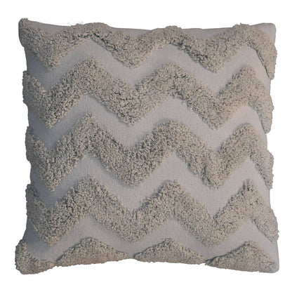 Set of 2 Nopparat Natural Grey Zig-Zag Cushion