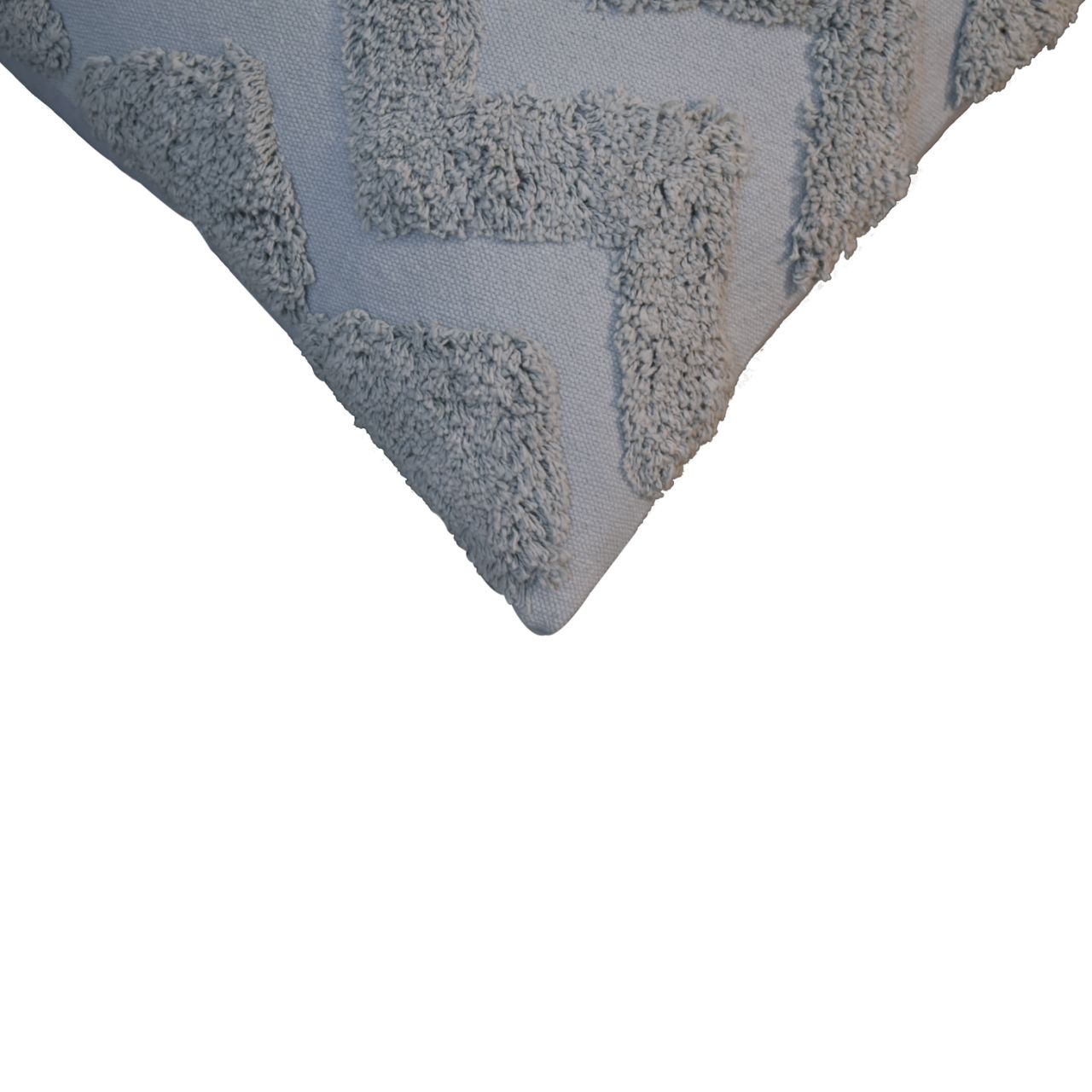 Set of 2 Nopparat Natural Grey Zig-Zag Cushion