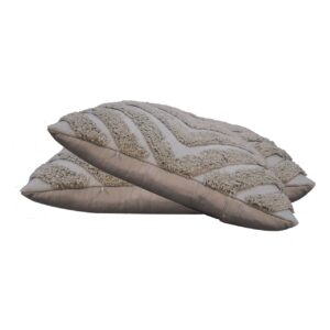 Set of 2 Apricale Grey Diamond Cushion Covers
