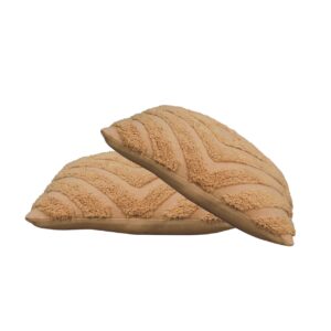 Set of 2 Perugia Soft Mustard Diamond Cushion Covers