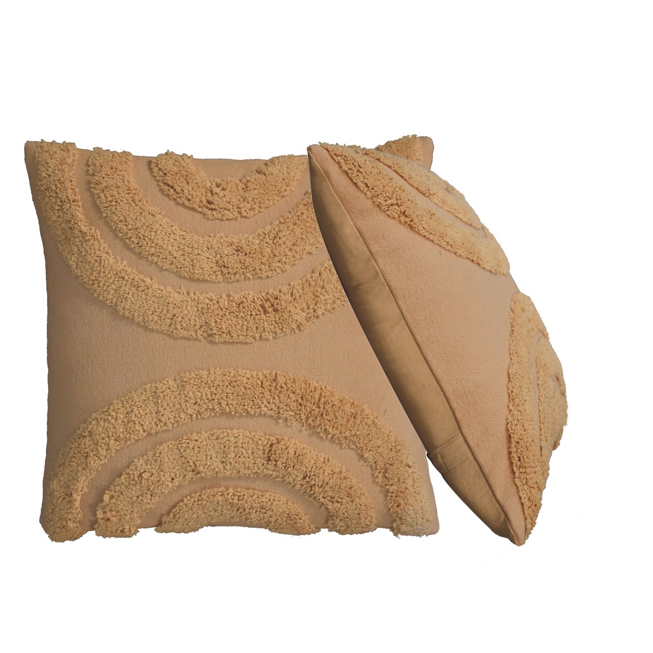 Set of 2 Urbino Arched Mustard Cushion