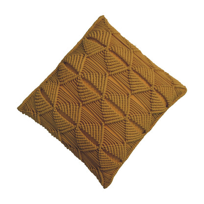 Set of 2 Rochefort Mustard Handwoven Cushion Covers