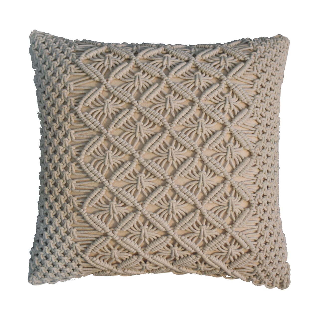Set of 2 Ploumanac Handwoven Cream Cushions