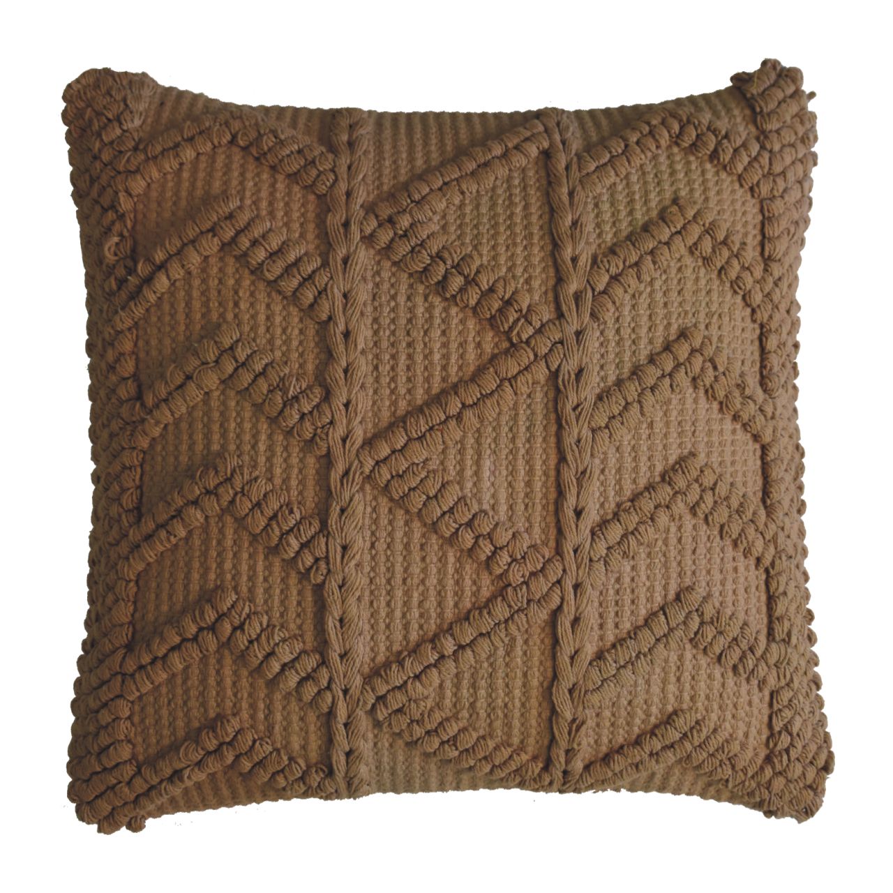 Set of 2 Snowshill Coffee Zig Zag Handwoven Coffee Cushion Covers