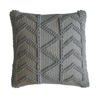 Set of 2 Snowshill Grey Zig Zag Handwoven Cushions Covers