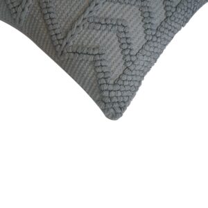Set of 2 Snowshill Grey Zig Zag Handwoven Cushions Covers