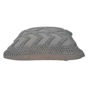 Set of 2 Snowshill Grey Zig Zag Handwoven Cushions Covers