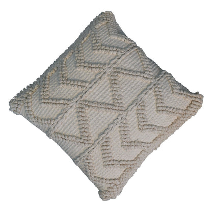 Set of 2 Snowshill Cream Zig Zag Handwoven Cushion Covers