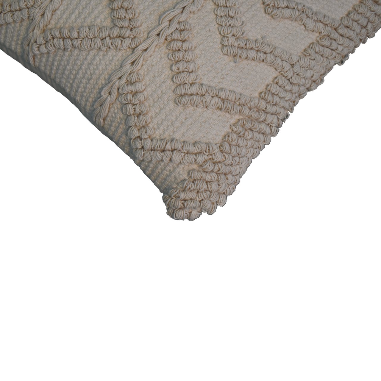 Set of 2 Snowshill Cream Zig Zag Handwoven Cushion Covers