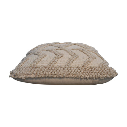 Set of 2 Snowshill Cream Zig Zag Handwoven Cushion Covers
