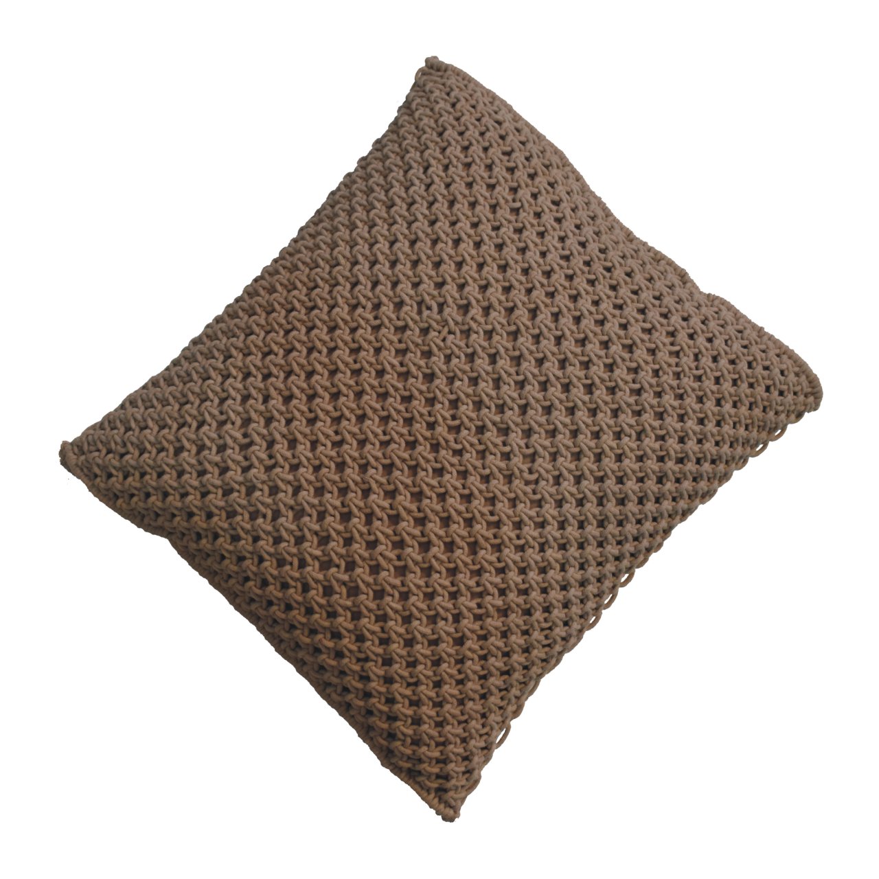 Set of 2 Abbotsbury Coffee Hand Woven Cushions