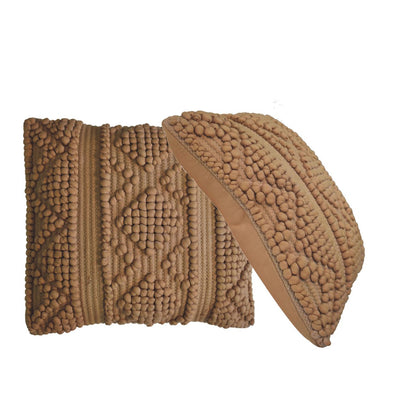 Sarlat Set of 2 Handwoven Coffee Cushion Covers