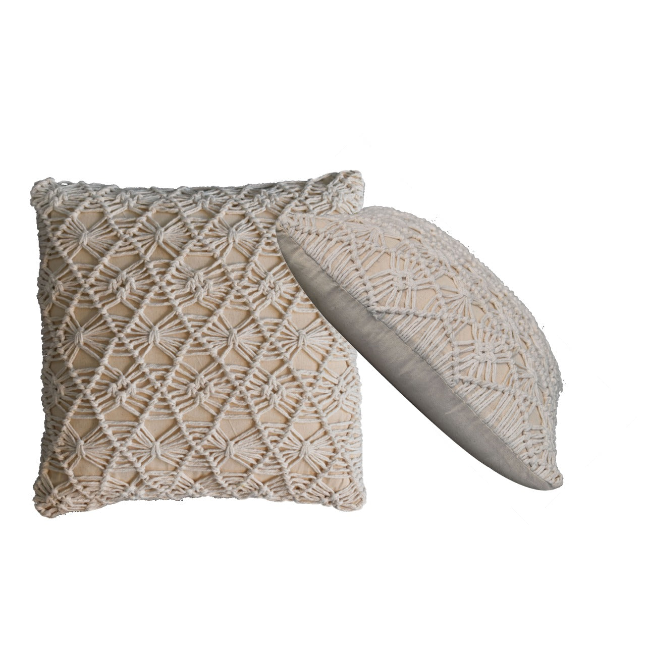Set of 2 Bergheim Natural White Cushion Covers
