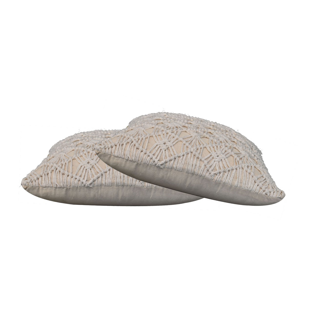 Set of 2 Bergheim Natural White Cushion Covers