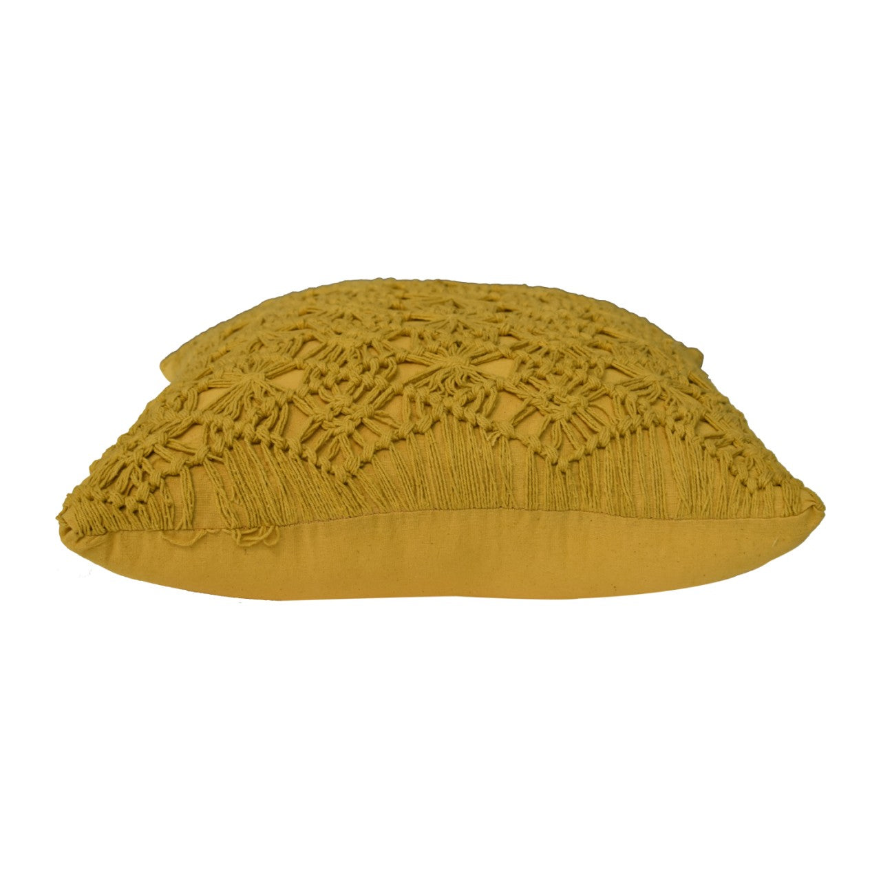 Set of 2 Hautvillers Mustard Hanwoven Cushion Covers