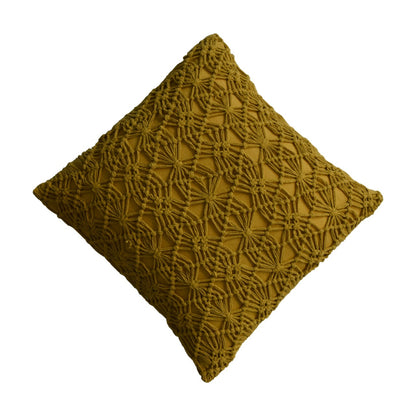 Set of 2 Hautvillers Mustard Hanwoven Cushion Covers