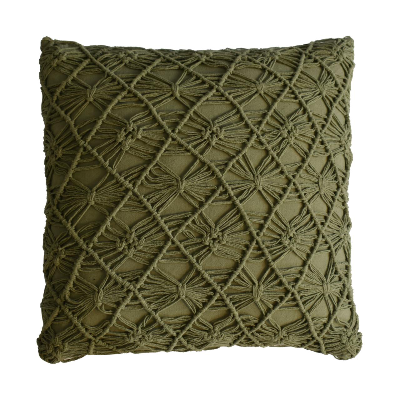 Amalfi Set of 2 Green Handwoven Cushion Covers
