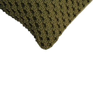 Set of 2 Riomaggiore Macrame Green Cushion Covers
