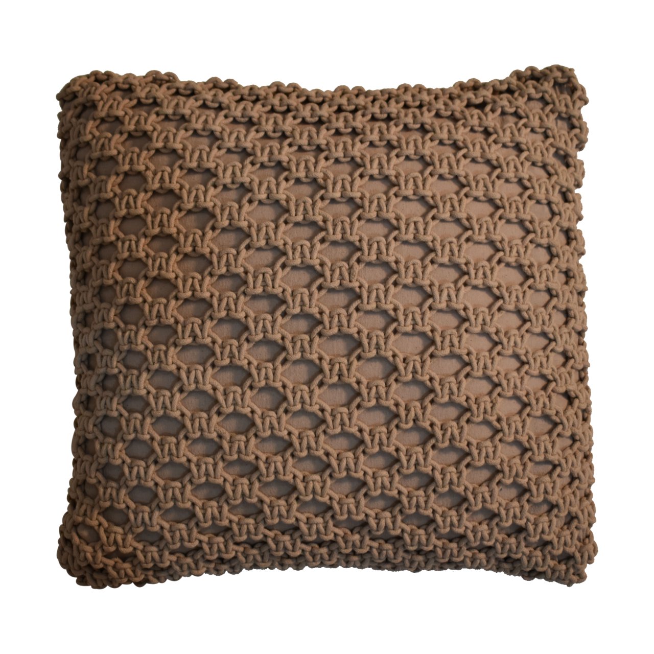 Set of 2 Riomaggiore Coffee Macrame Cushion Covers
