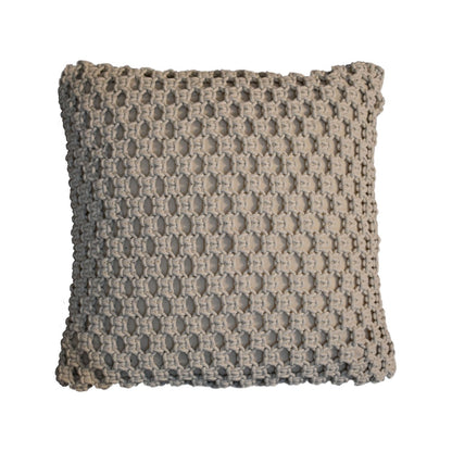 Set of 2 Riomaggiore Natural White Macrame Cushion Covers