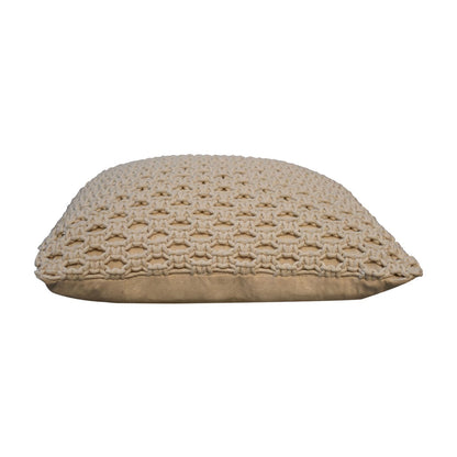 Set of 2 Riomaggiore Natural White Macrame Cushion Covers