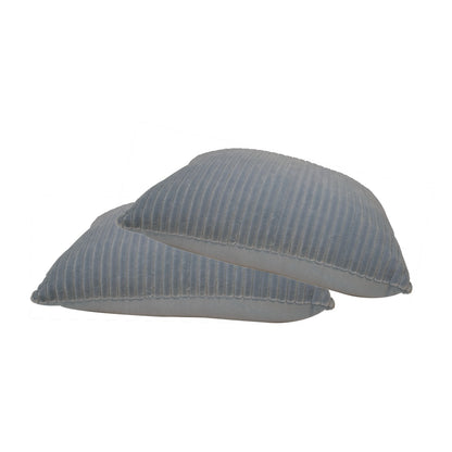 Beynac Set of 2 Ribbed Grey Cushion Covers