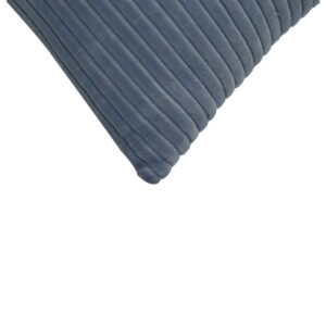 Beynac Set of 2 Ribbed Grey Cushion Covers
