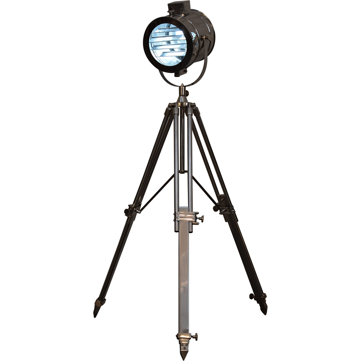 Modena Chrome Tripod Spotlight Floor Lamp
