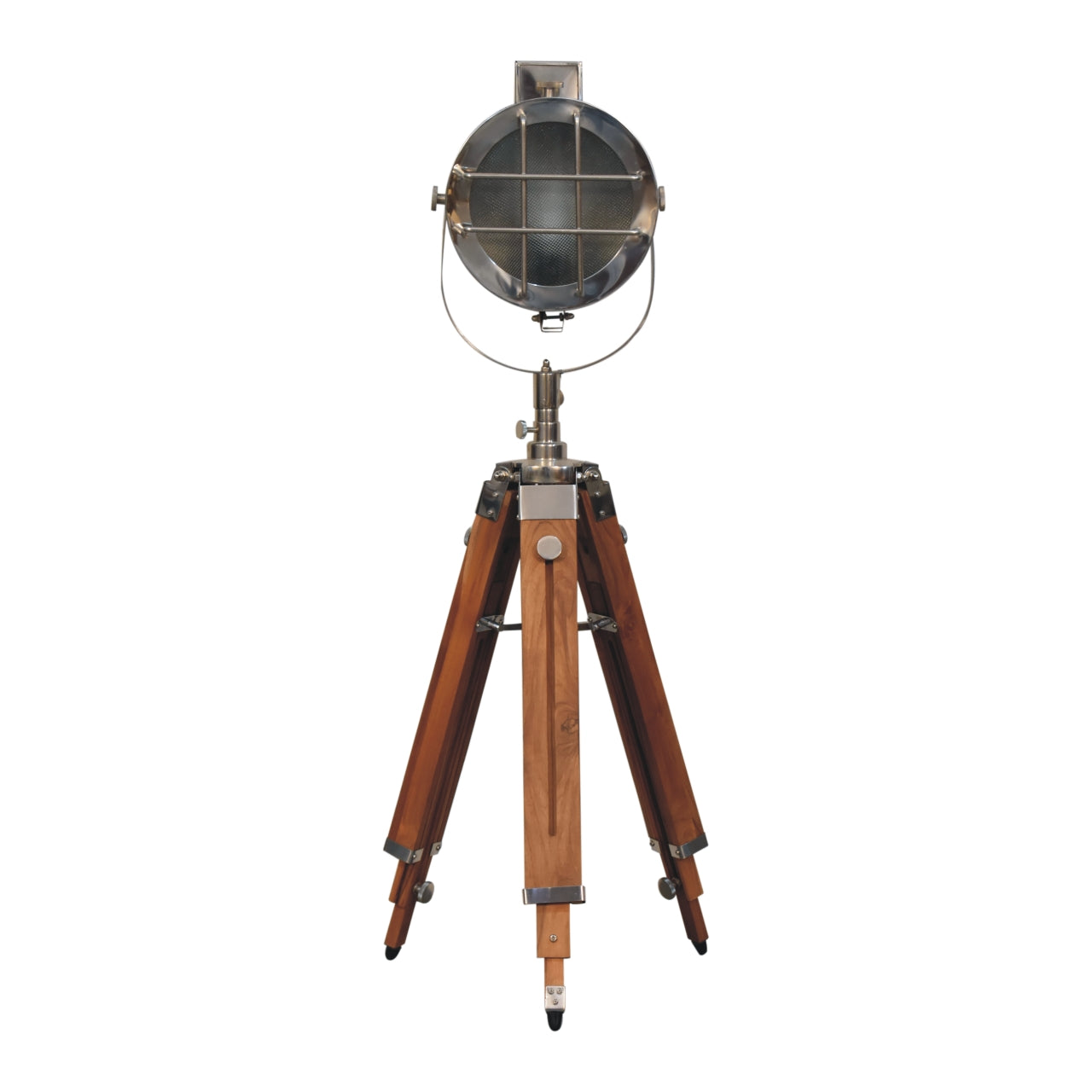 Ferrara Caged Chrome Spotlight Floor Lamp