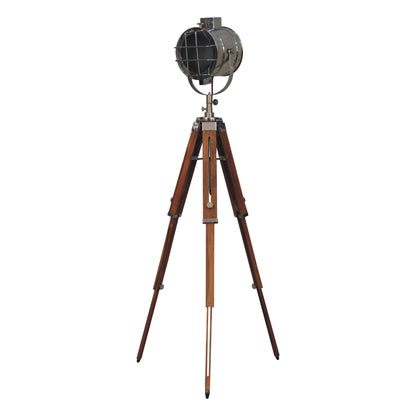 Ferrara Caged Chrome Spotlight Floor Lamp