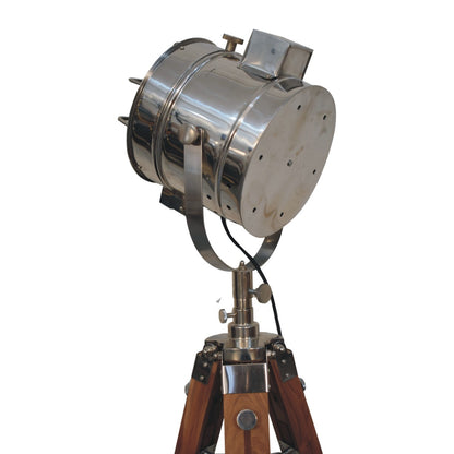 Ferrara Caged Chrome Spotlight Floor Lamp