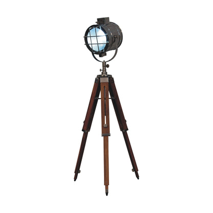 Ferrara Caged Chrome Spotlight Floor Lamp