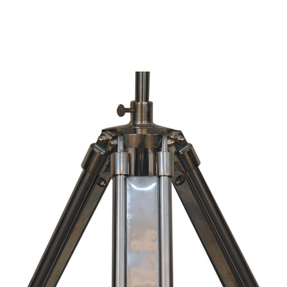 Modena Chrome Tripod Lamp with Cream Shade
