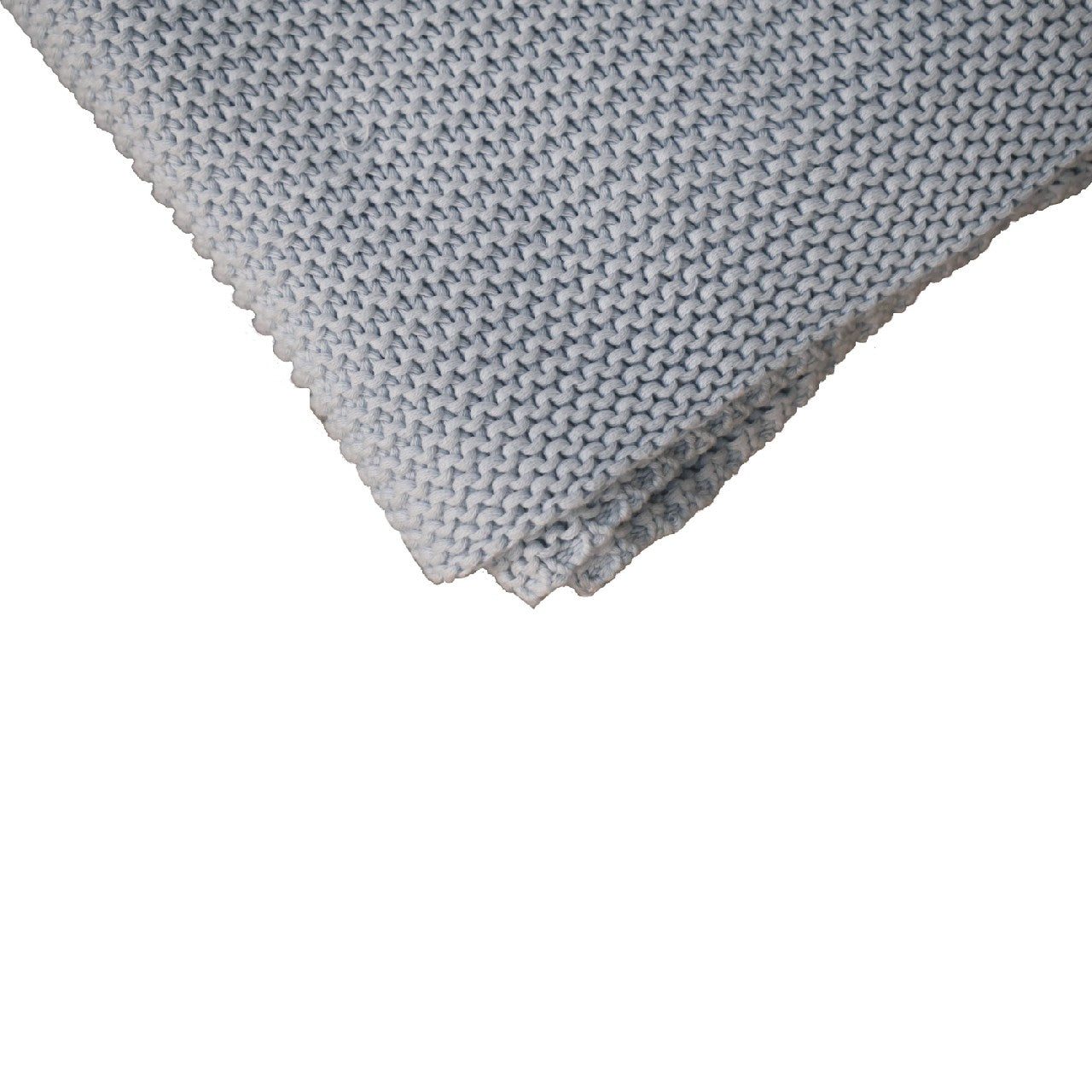 Sirmione Double Soft Blue Knit Throw