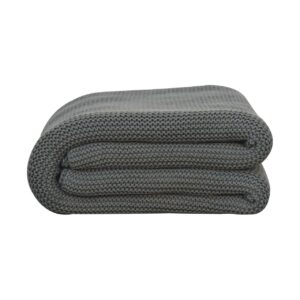 Bardolino Double Olive Green Knit Throw
