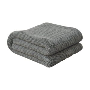 Bardolino Double Olive Green Knit Throw