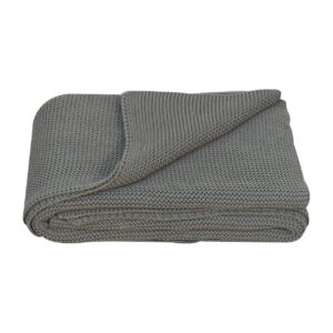 Bardolino Double Olive Green Knit Throw